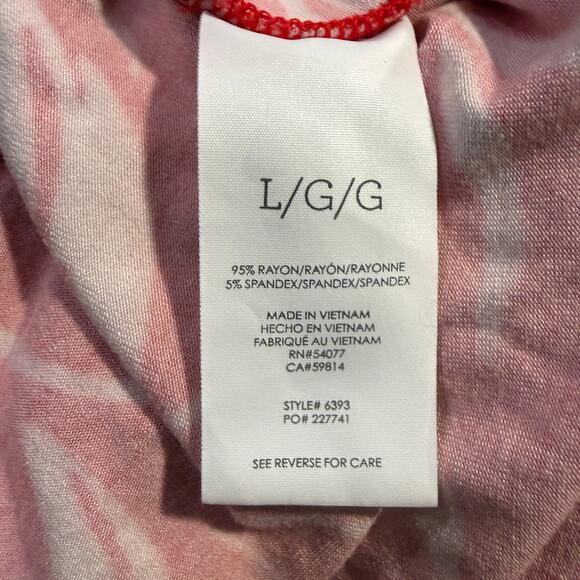 Cabi Tearoom Maxi Sleeveless Dress Red Cream Floral Large Stretch Chic Vacation - Picture 7 of 7